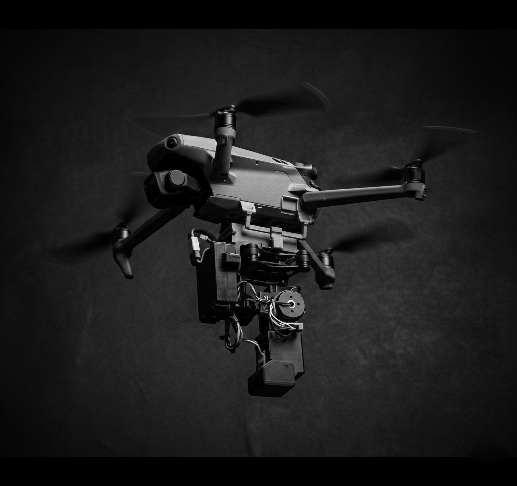WAJRA Drohne mit gimbal-stabilisiertem Lasermodul